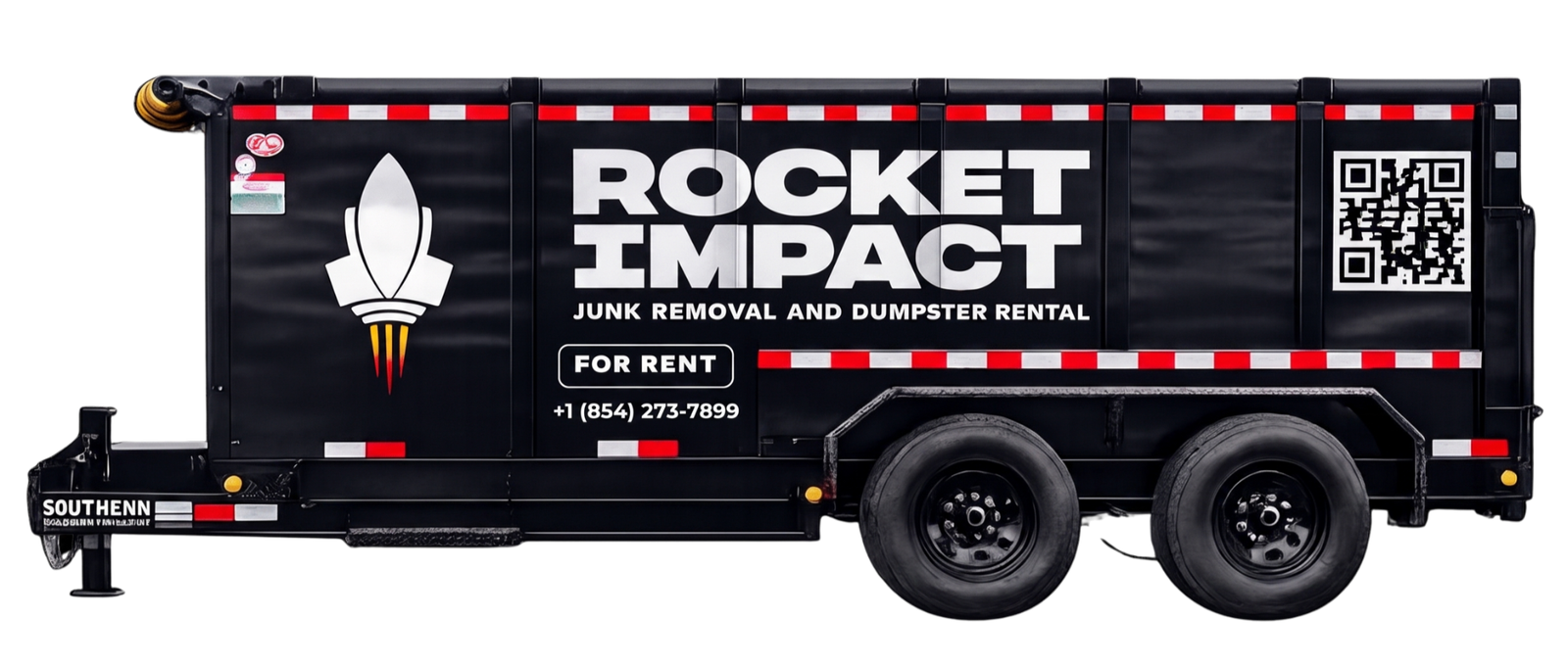 Rocket Impact junk-removal dumpster
