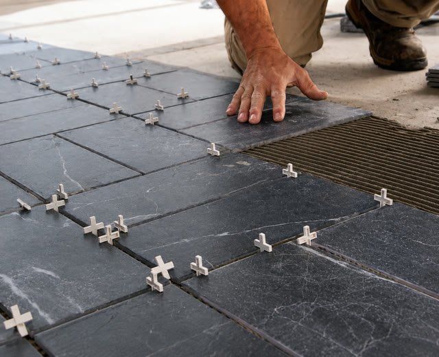 Interior tile installation